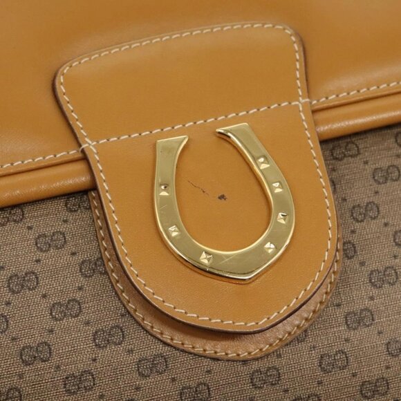 GUCCI Micro GG Supreme Shoulder Bag PVC Beige Gold 001 115 1199 Auth ep7488 - Picture 9 of 16